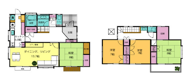 【間取り】 | 市原市泉台4丁目　中古戸建