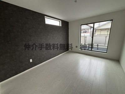 【洋室】 | 神戸市垂水区西舞子9丁目　新築戸建1号棟　仲介手数料無料！ | きれいな洋室です