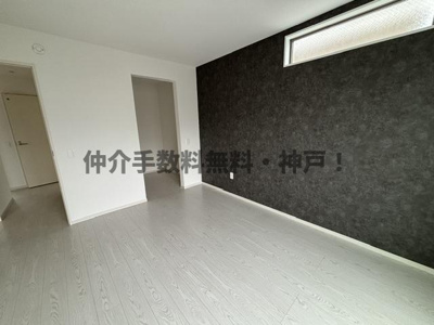 【洋室】 | 神戸市垂水区西舞子9丁目　新築戸建1号棟　仲介手数料無料！ | きれいな洋室です