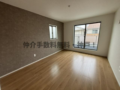 【洋室】 | 神戸市垂水区西舞子9丁目　新築戸建2号棟　仲介手数料無料！ | 洋室です