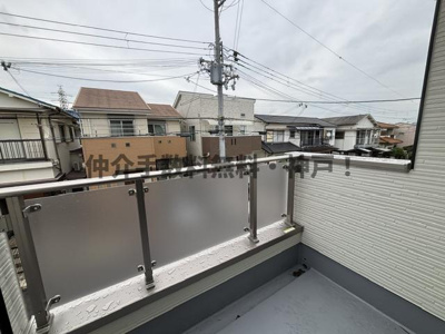 【バルコニー】 | 神戸市垂水区西舞子9丁目　新築戸建2号棟　仲介手数料無料！ | お洗濯にも便利なバルコニー付き