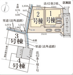 リーブルガーデン広陵町萱野3期の区画図