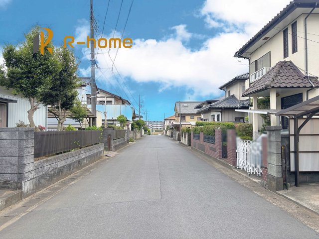 土浦市板谷6期　新築戸建て　1号棟の前面道路含む現地写真|堂々！建物完成♪実際のお部屋をご見学可能です♪
ご見学が一番の資料！お気軽にお問い合わせ下さい♪