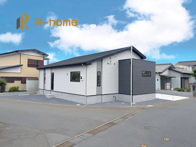 土浦市板谷6期　新築戸建て　1号棟の外観|建物完成いたしました！ご予約で『平日』や『夕方』などでもご見学可能です！