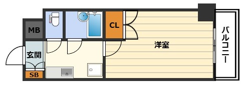ローズコーポ天満東Ⅱの間取り