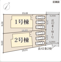 リーブルガーデン南丹市園部駅前の区画図