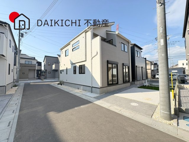 【前面道路含む現地写真】 | 北本市中丸7丁目　新築戸建　全12棟　4号棟
