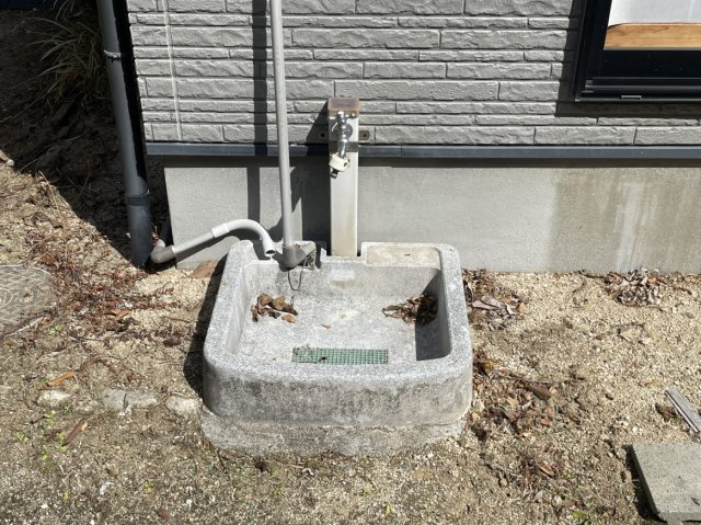 北条戸建のその他|お庭の水道です。