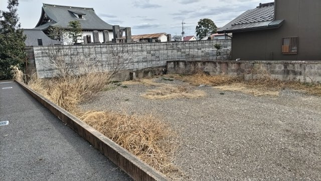 鹿沼市麻苧町・売地の外観
