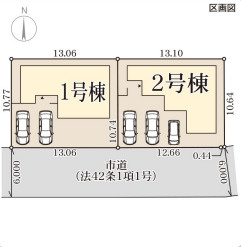 リーブルガーデン桜井市粟殿14期の区画図