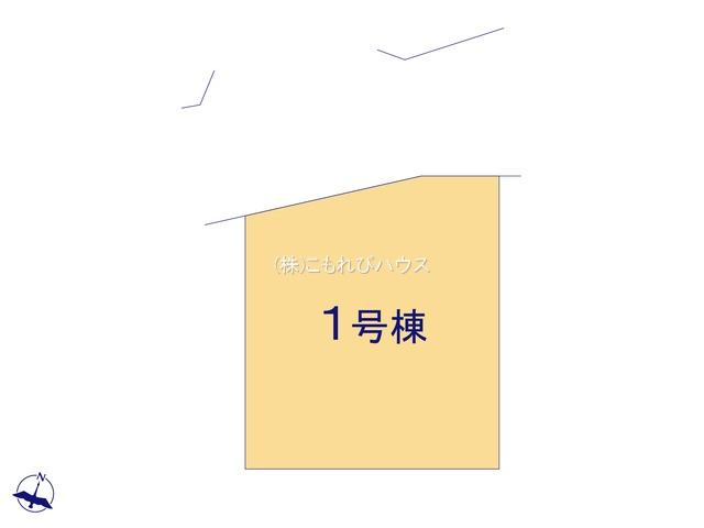 上尾市小泉　3期　新築一戸建て　ブルーミングガーデン　01の区画図|1号棟