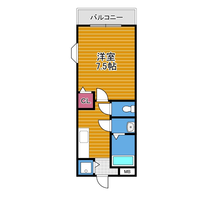 パーシモンフィールドの間取り|南向きの間取り図