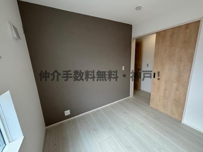 【洋室】 | 神戸市須磨区関守町3丁目　新築戸建　仲介手数料無料！ | きれいな洋室です