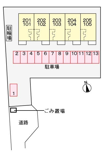 リッツハウスの区画図