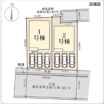 仲介手〇料不要　リーブルガーデン合志市須屋第十四【西合志南小・西合志南中】の区画図
