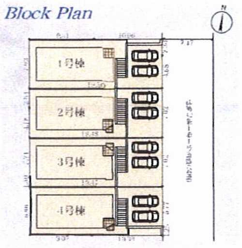 川崎市多摩区南生田2期　新築戸建全4棟　4号棟の区画図