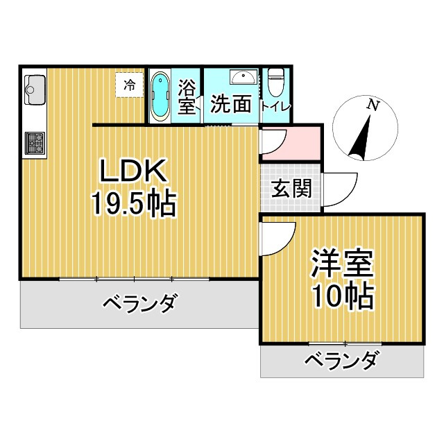 宝嶺パレスの間取り