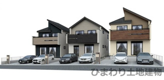 【外観】 | 南区新戸  1号棟 | イメージパース（完成時に現況と異なる場合は現況優先となります）