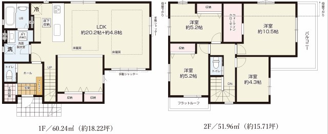 西東京市保谷町5丁目　新築一戸建　西武新宿線　西武柳沢の間取り