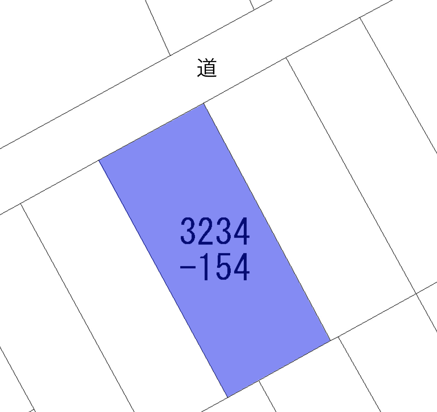 ニューパークひるが野⑧の土地図