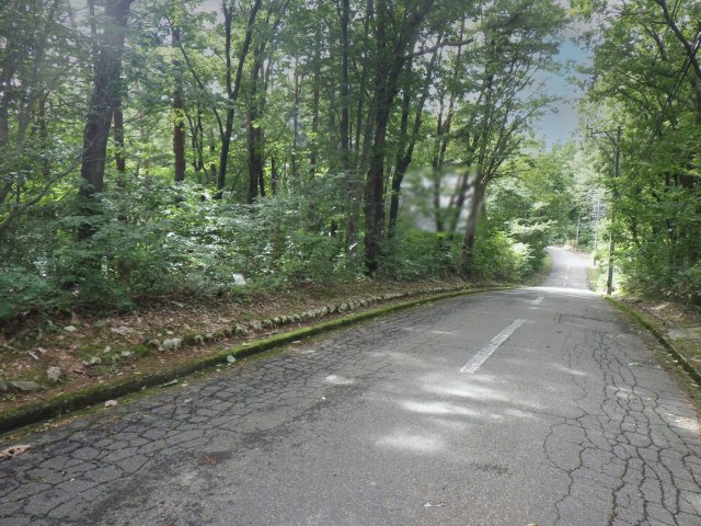 ニューパークひるが野⑧の前面道路含む現地写真