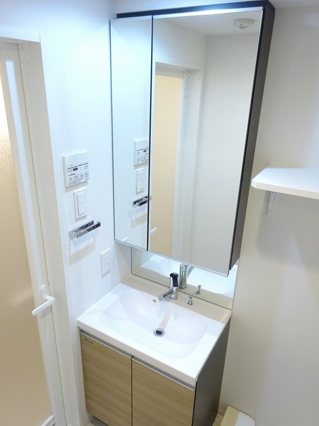 ラフィスタ蒲田南Ⅱの洗面所|明るい洗面所です