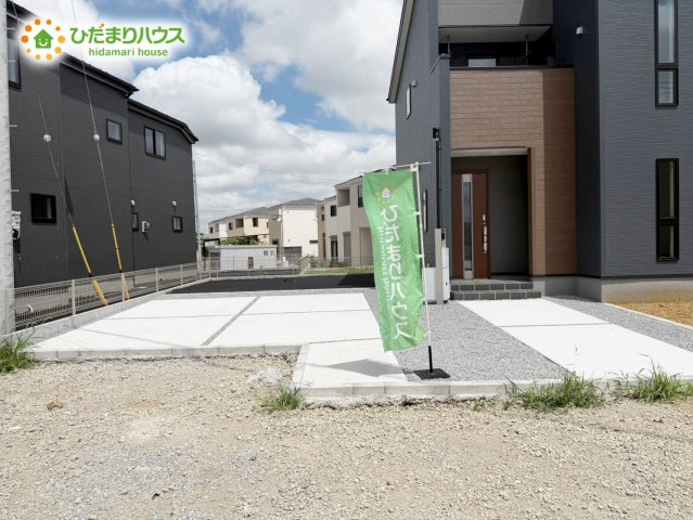 木間ヶ瀬Ⅵ（独立戸建10棟）　新築戸建　4号棟の駐車場|カースペースは2台分確保!(^^)!			
