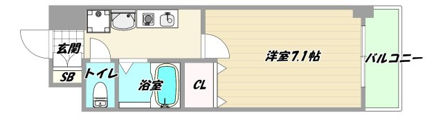 大阪市淀川区木川西３丁目の賃貸マンションの間取り