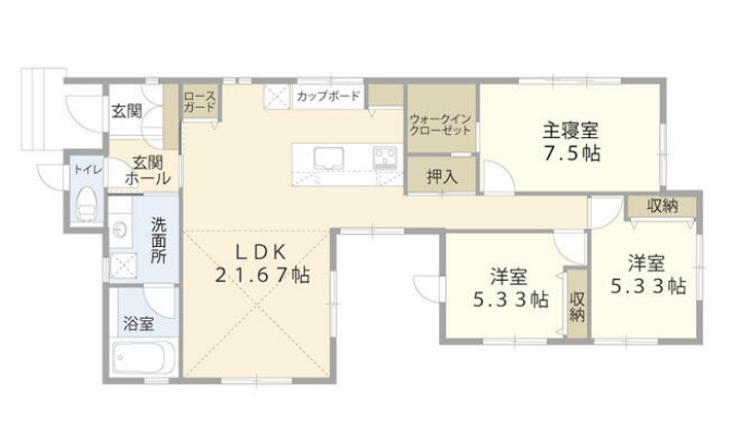 八街市富山　中古戸建の間取り|図面と現況に相違がある場合、現況を優先致します。