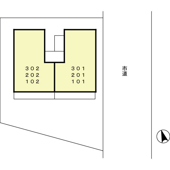 ガーデンハウス鷺沼の区画図