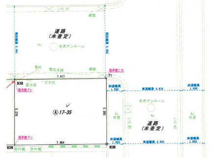 江東区富岡１丁目の売地の土地図