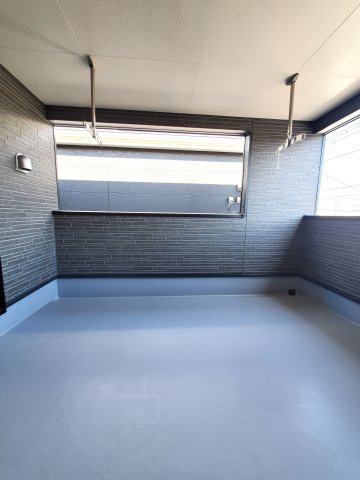 三郷市　早稲田6丁目　新築戸建　全4棟のバルコニー|広々としたバルコニーです