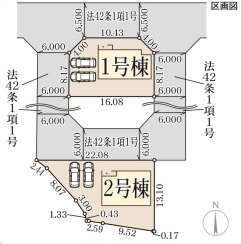 リーブルガーデン綾部市井倉町日渡の区画図