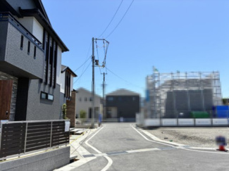 【前面道路含む現地写真】 | 大津市雄琴5丁目11　新築戸建 | 2026年5月撮影、前面道路