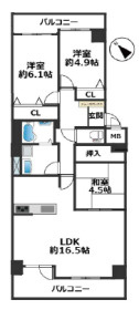 シーアイマンション須磨エクシードの間取り
