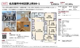  | 【名古屋市中村区野上町89-1中古戸建】✨️仲介手数料無料✨️八社小学校・御田中学校