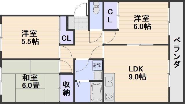グレーシア福田の間取り