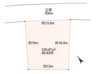 【土地図】 | 木更津市大久保　土地　木更津駅 | 建築条件ありません。お好きなハウスメーカーで建築していただけます！
北側道路の特性を活かし、南側に大きな開口部を設ければ、外からの視線をシャットアウトした「光あふれるプライベート空間」が手に入ります！