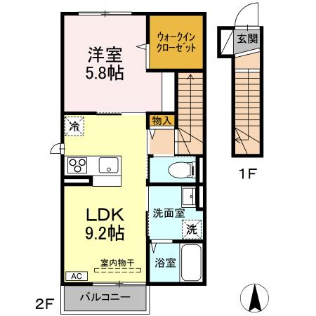 ラブリエＳＵＮ　Ⅱの間取り
