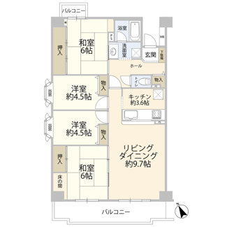 【間取り】 | グリーンコープ玉川上水　5号棟