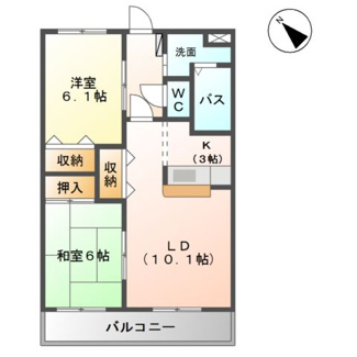【間取り】 | サンハイム中村