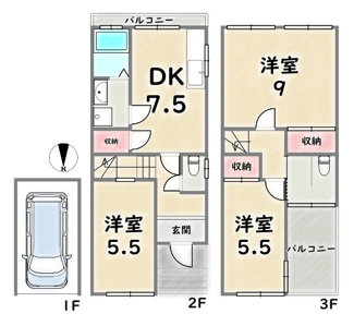 【間取り】 | 中京区西ノ京冷泉町