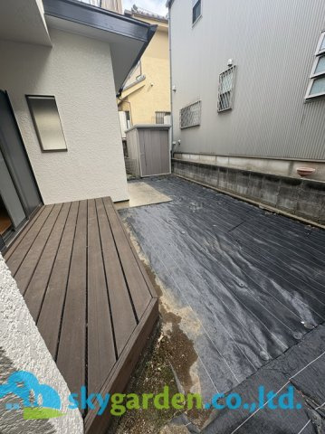 茅ヶ崎市高田　中古戸建　全１棟の庭|お庭です