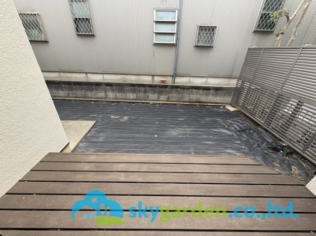 茅ヶ崎市高田　中古戸建　全１棟の庭|お庭が付いています