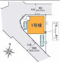 西東京市芝久保町1丁目　新築一戸建　西武新宿線　花小金井の区画図