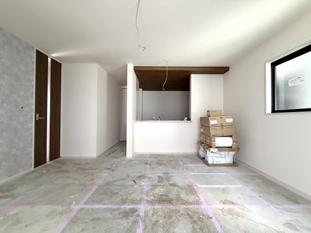 練馬区谷原1丁目　ZEH水準　大型省エネ邸宅の居間・リビング