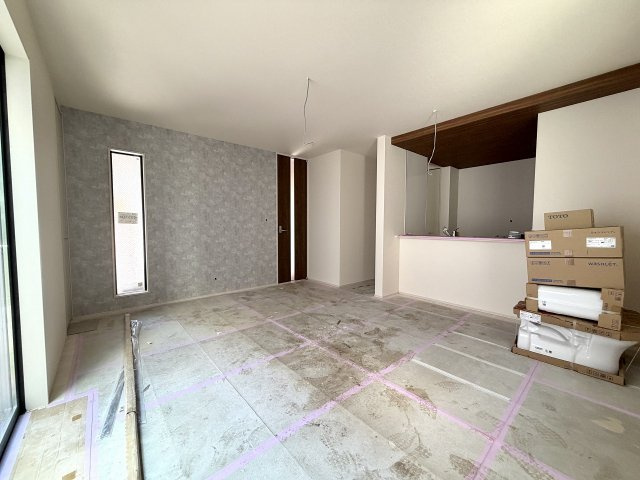 練馬区谷原1丁目　ZEH水準　大型省エネ邸宅の居間・リビング