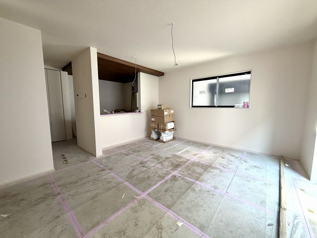 練馬区谷原1丁目　ZEH水準　大型省エネ邸宅の居間・リビング