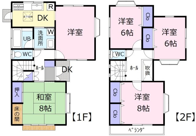 滑川町大字羽尾　中古戸建の間取り