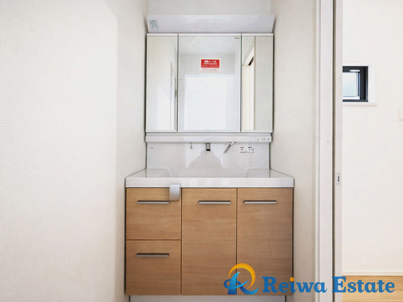 新築戸建　茅ヶ崎市松林1丁目の独立洗面台